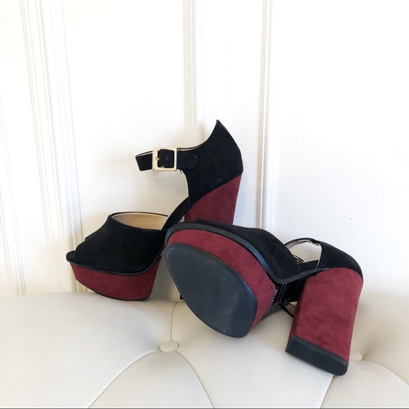 ZARA Suede Platform Sandals - Picture 2 of 2